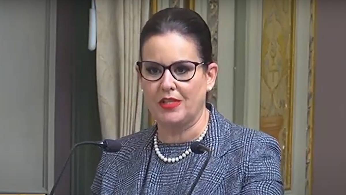 Ana Lucía Hill, titular de la Segob en Puebla.