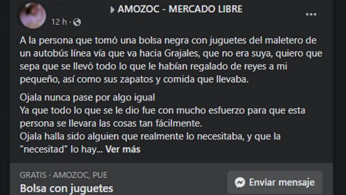 Robo bolsa con juguetes Amozoc