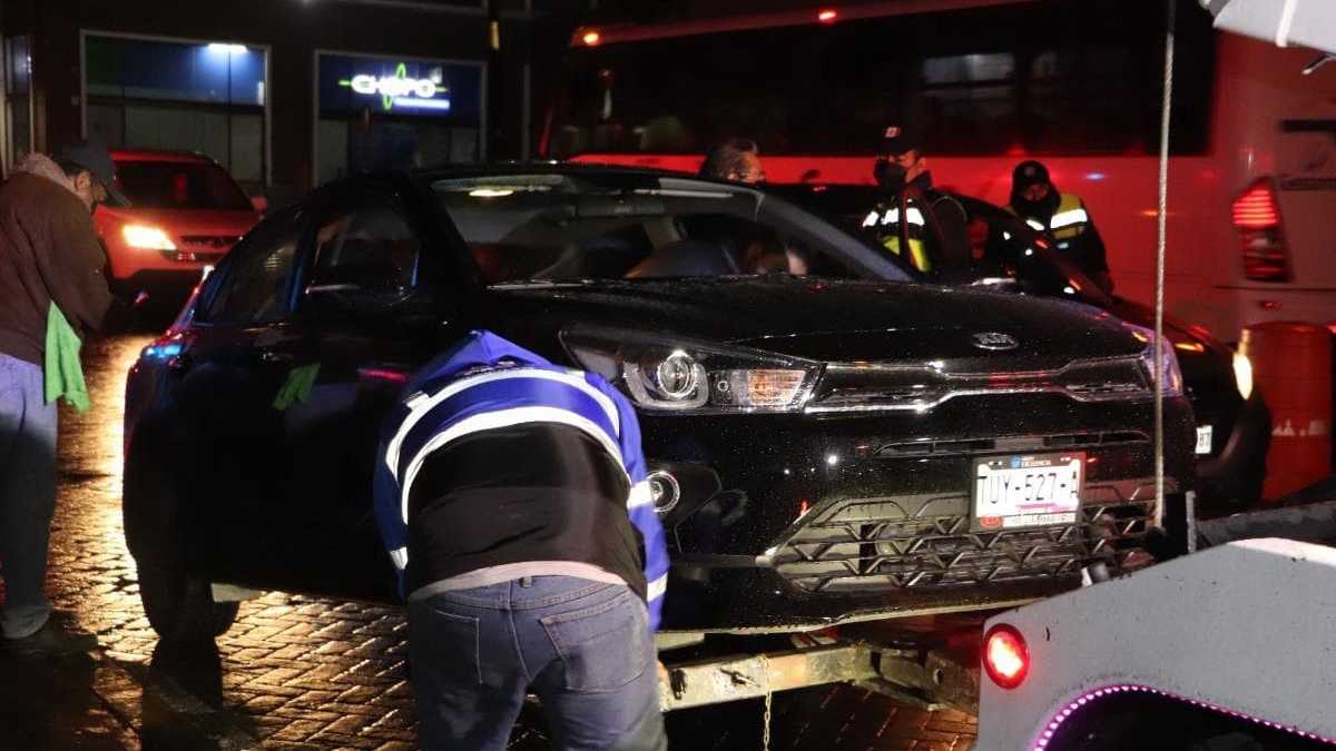 operativo alcoholimetro San Pedro Cholula