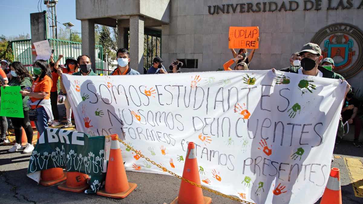 Estudiantes de la Udlap convocan a mardha nacional