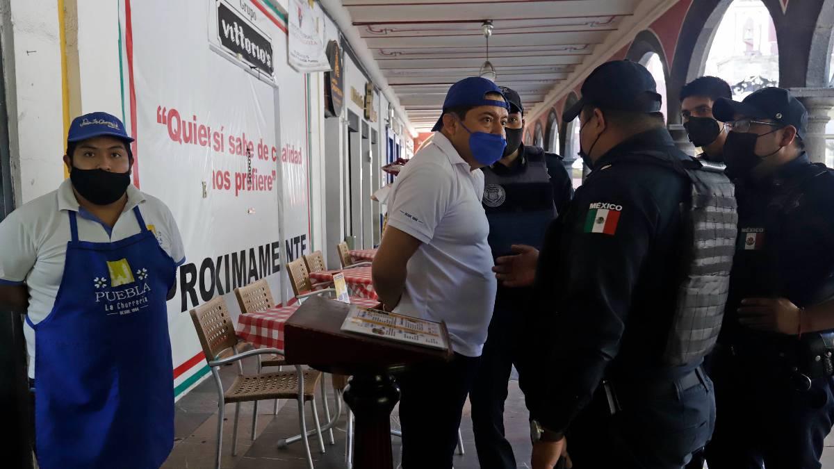 movilizacion policiaca en el centro historico