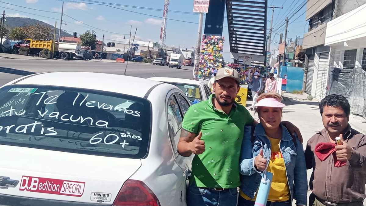 taxis llevan gratis a vacunar
