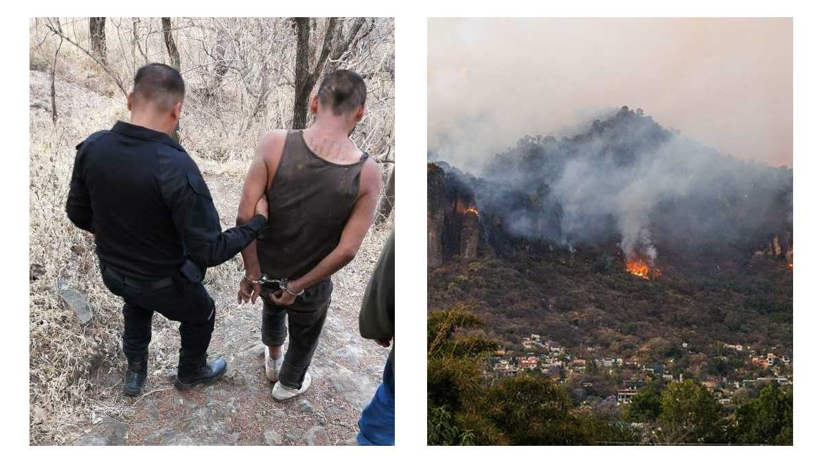 Incendio en el Tepozteco