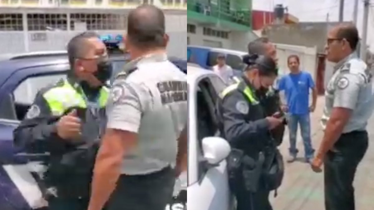 GN agrede a policías tránsito en Puebla