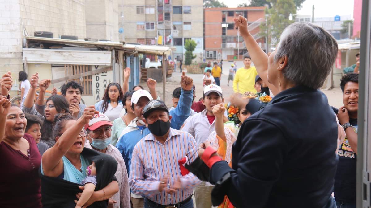 Soraya Córdova en Unidad Habitacional Antorcha Obrera