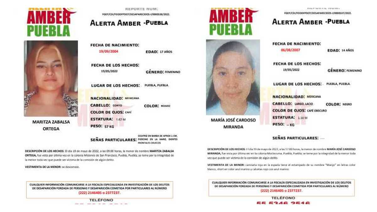 Alerta AMBER Puebla