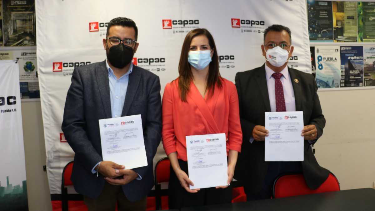 Ayuntamiento firma convenio con Colegio de Arquitectos