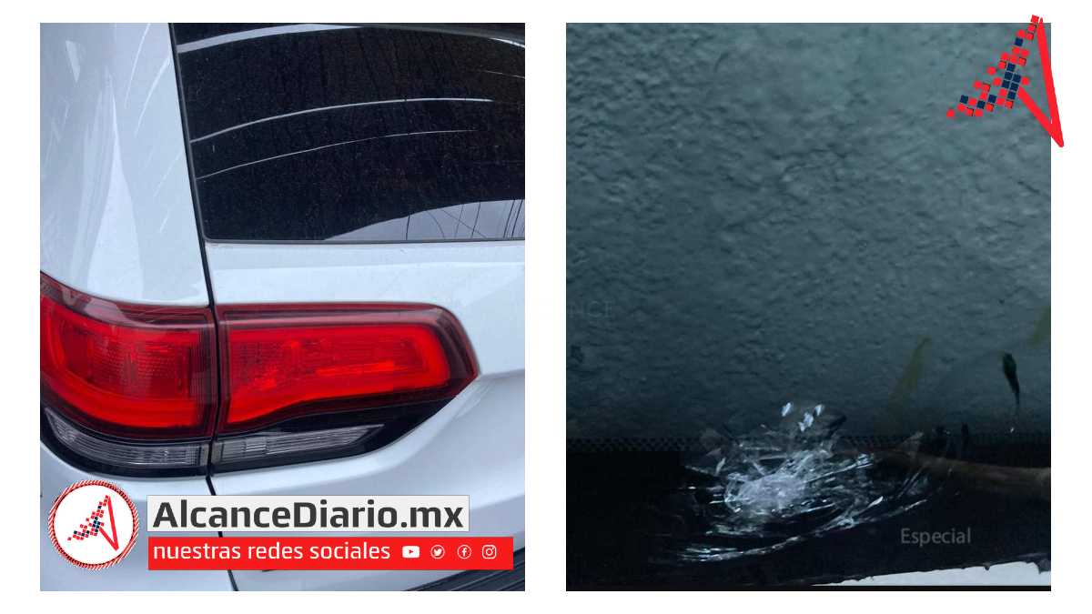 Camioneta baleada