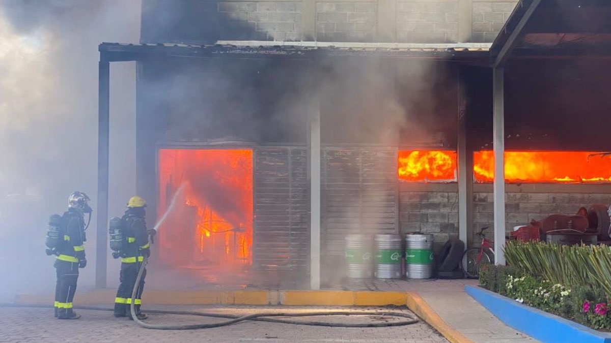 Incendio en Tlaxcalancingo