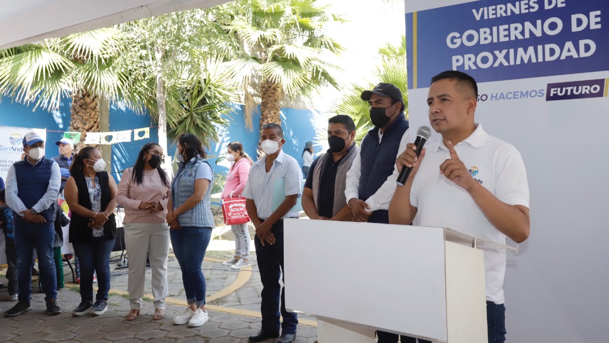 Edmundo Tlatehui, alcalde de San Andrés