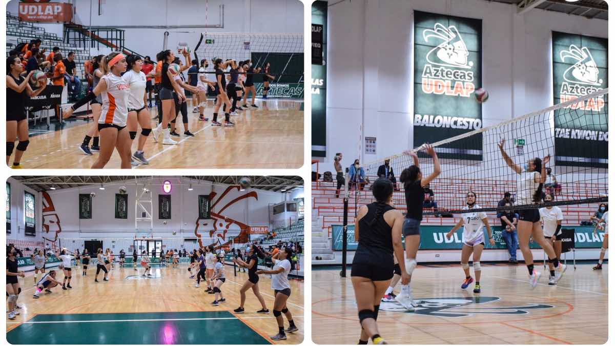 Pruebas de voleibol en la UDLAP