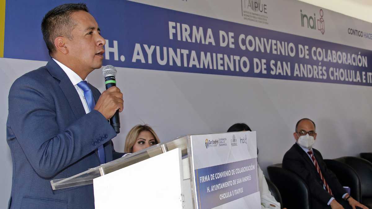San Andrés Cholula, firma de convenio