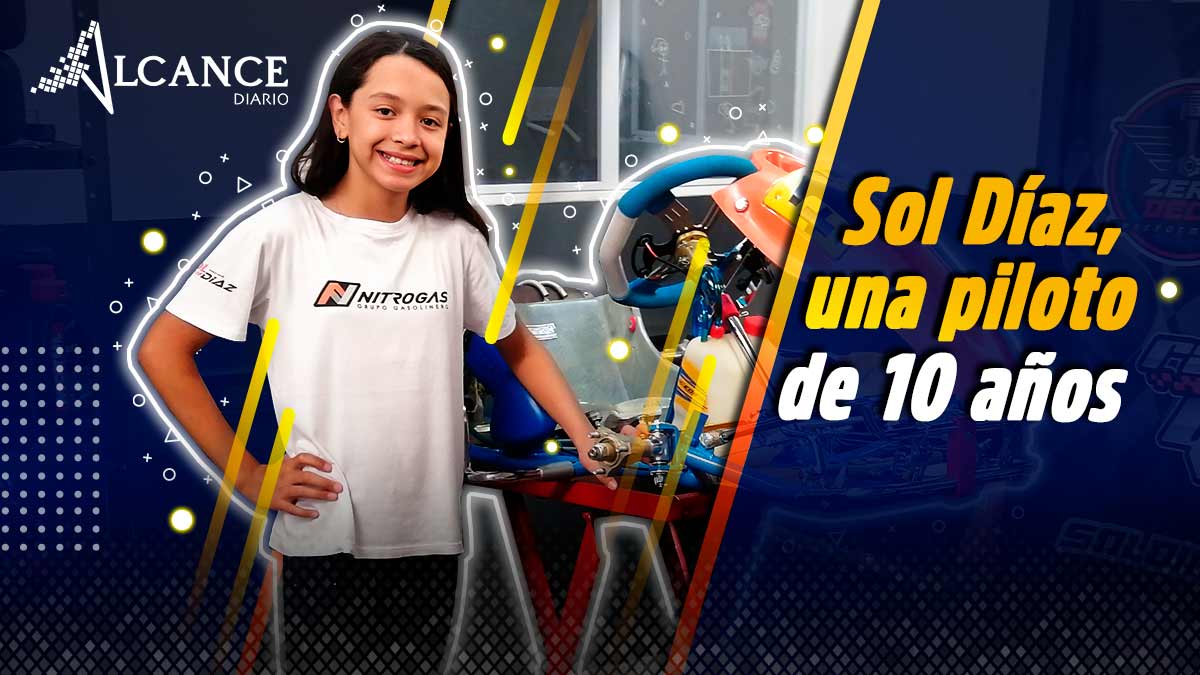 Sol Díaz, una piloto de 10 años