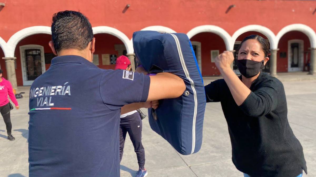 Taller de defensa personal en San Pedro Cholula