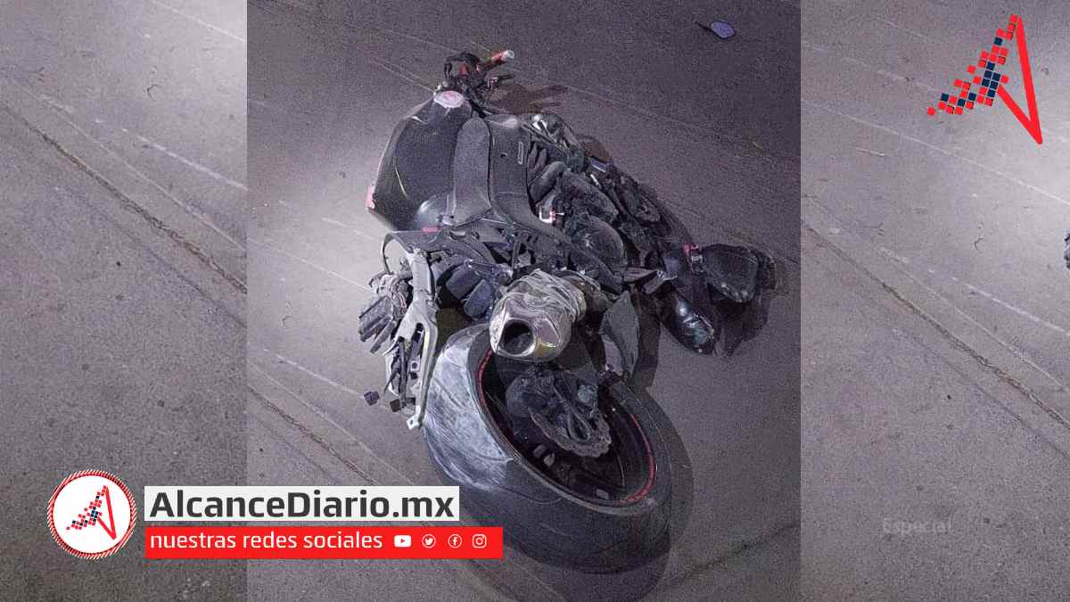 motociclista embestido en Amozoc