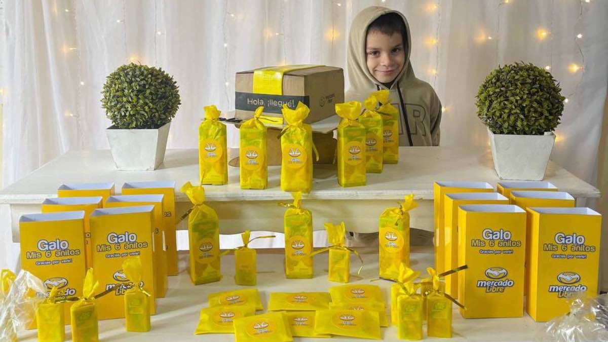 Cumpleaños con temática de Mercado Libre