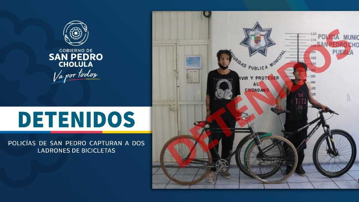 Detenidos en Cholula