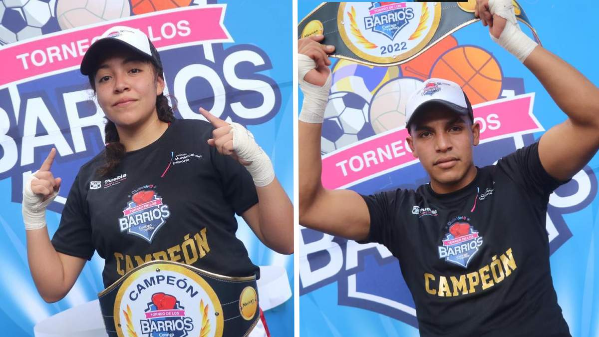 Ganadores del Torneo de los Barrios de Box de Puebla