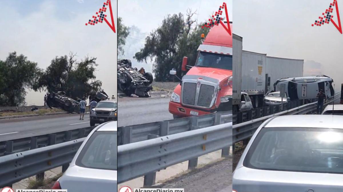 Megacarambola en la autopista Puebla-Orizaba