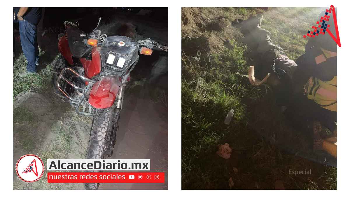 Motociclista accidentado