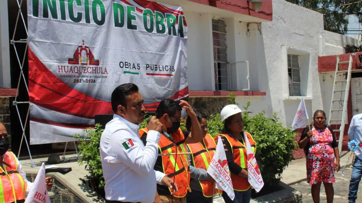 Obras en Huaquechula