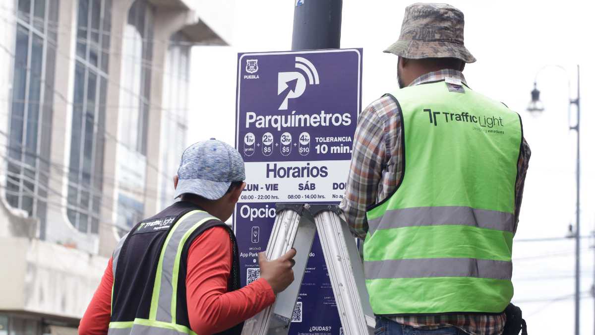 Parquímetros en Puebla