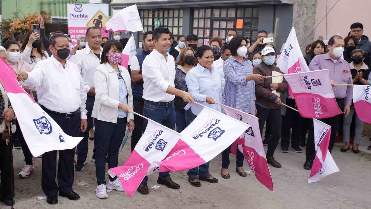 Rehabilitación vial en Granjas Puebla