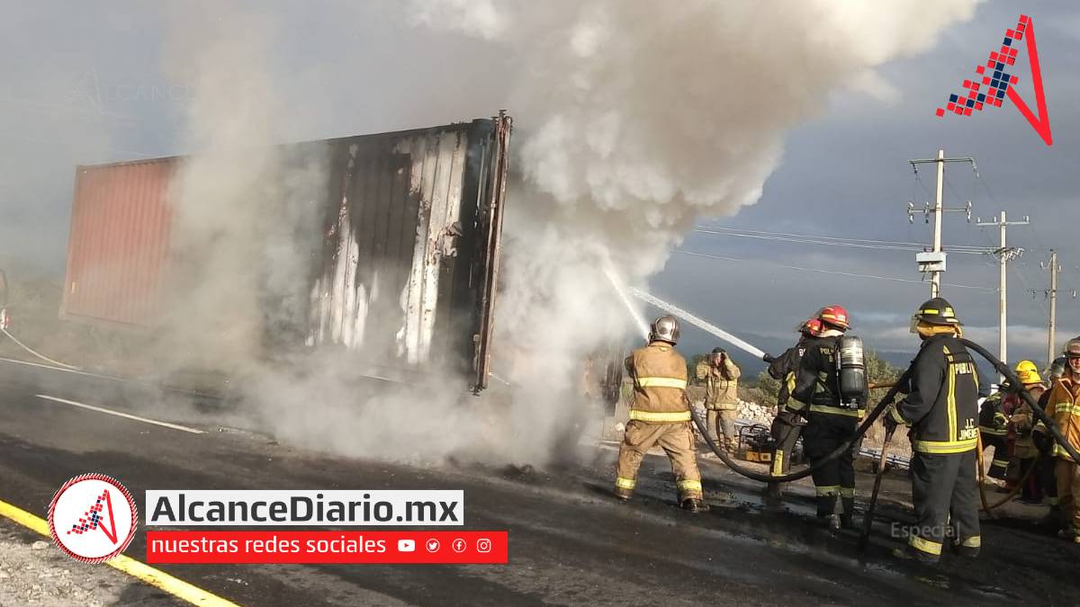 arde contenedor Puebla Perote