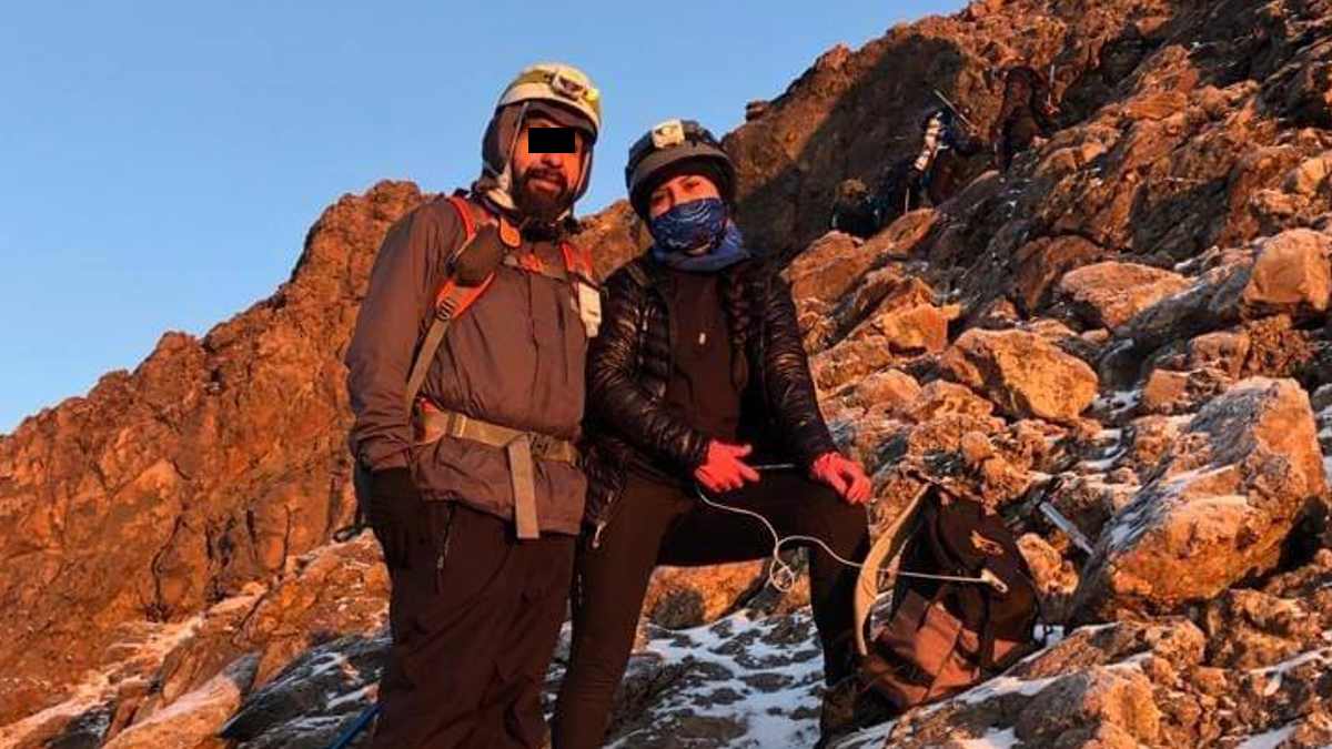 gaby y enrique guia que abandono en el volcan