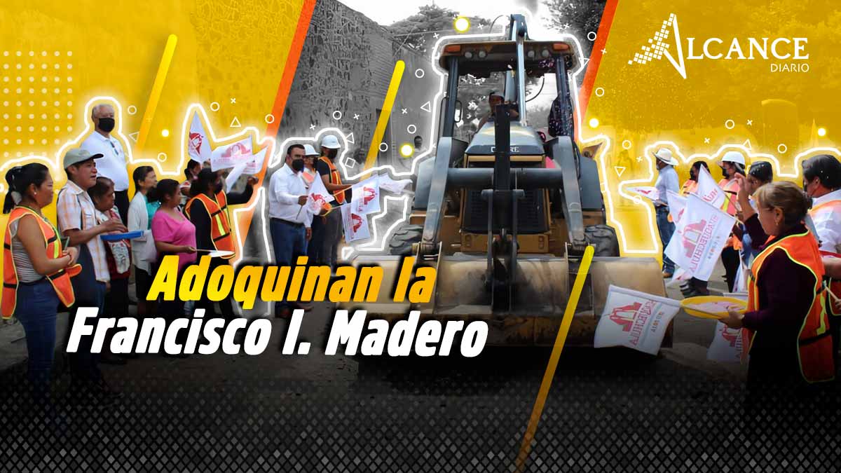 Adoquinan la Francisco I. Madero