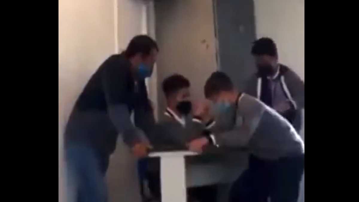 Alumno lastimado en Centro Escolar Morelos