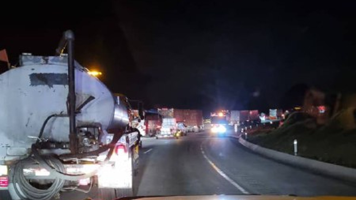 Cierre en la autopista