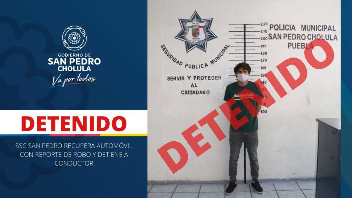 Detenido en Cholula