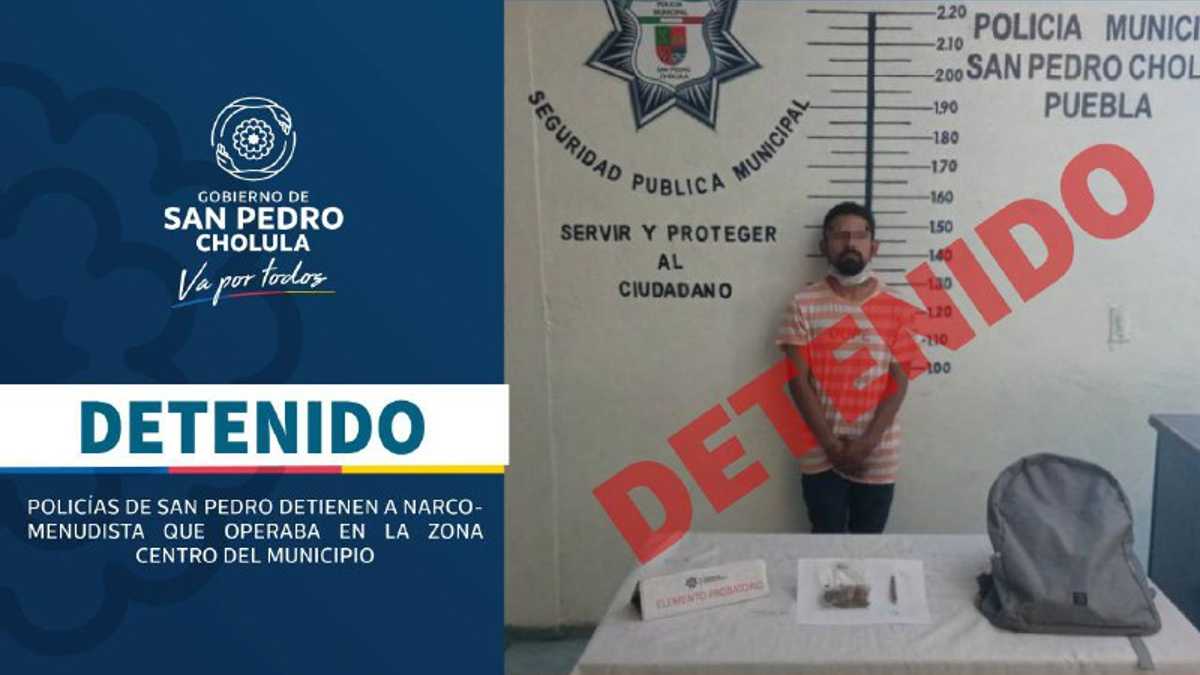 Narcomenudista detenido