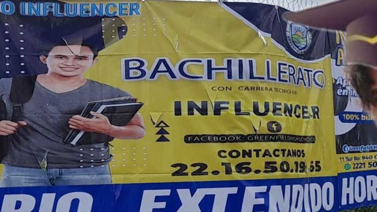 Carrera de influencer en bachillerato