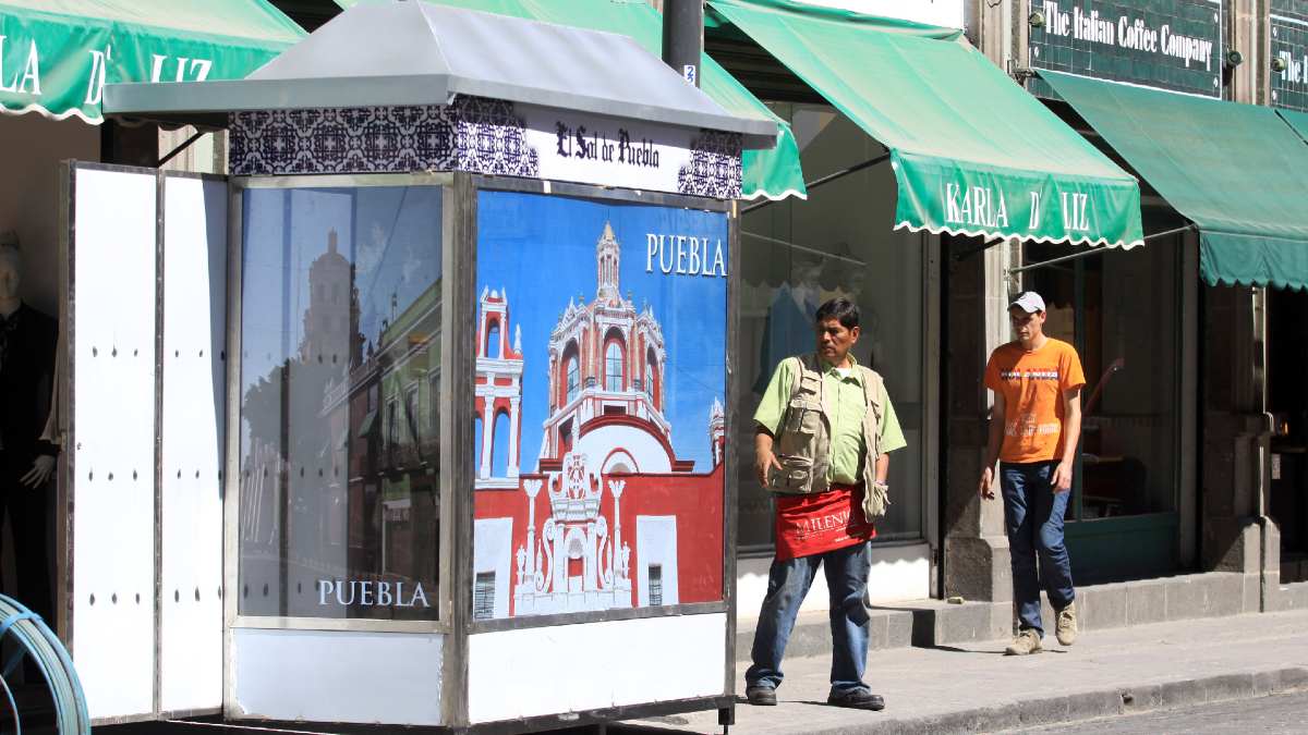 Casetas de periódicos de Puebla