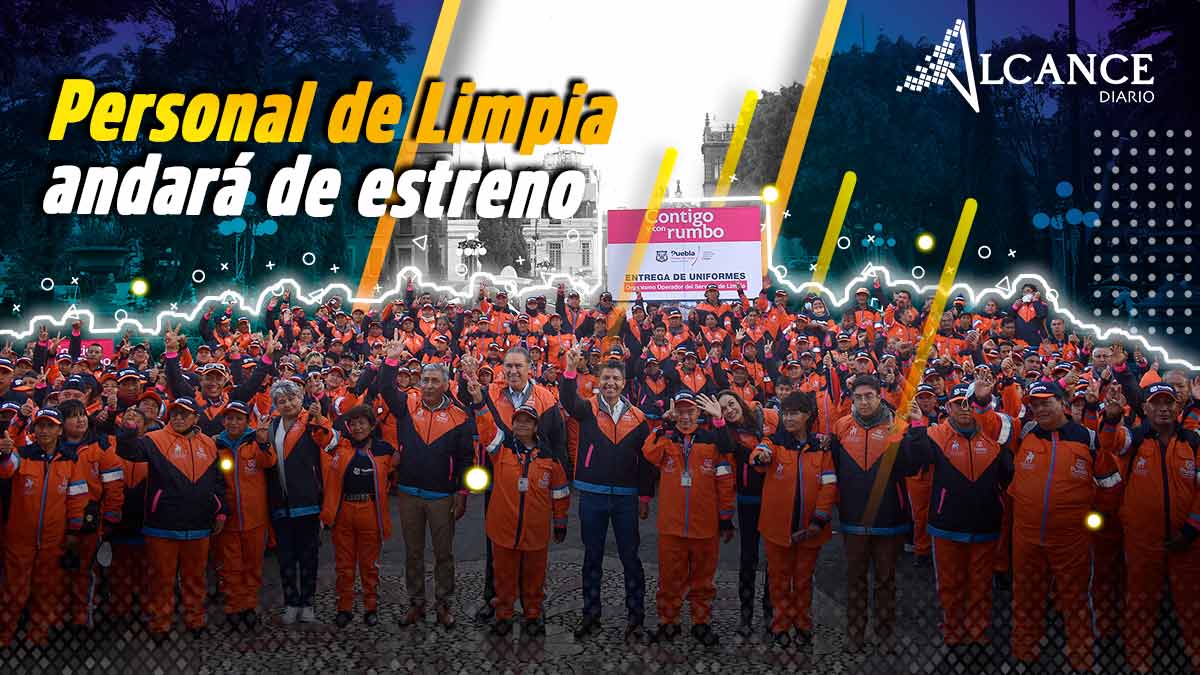 Entregan uniformes a personal de Limpia en Puebla