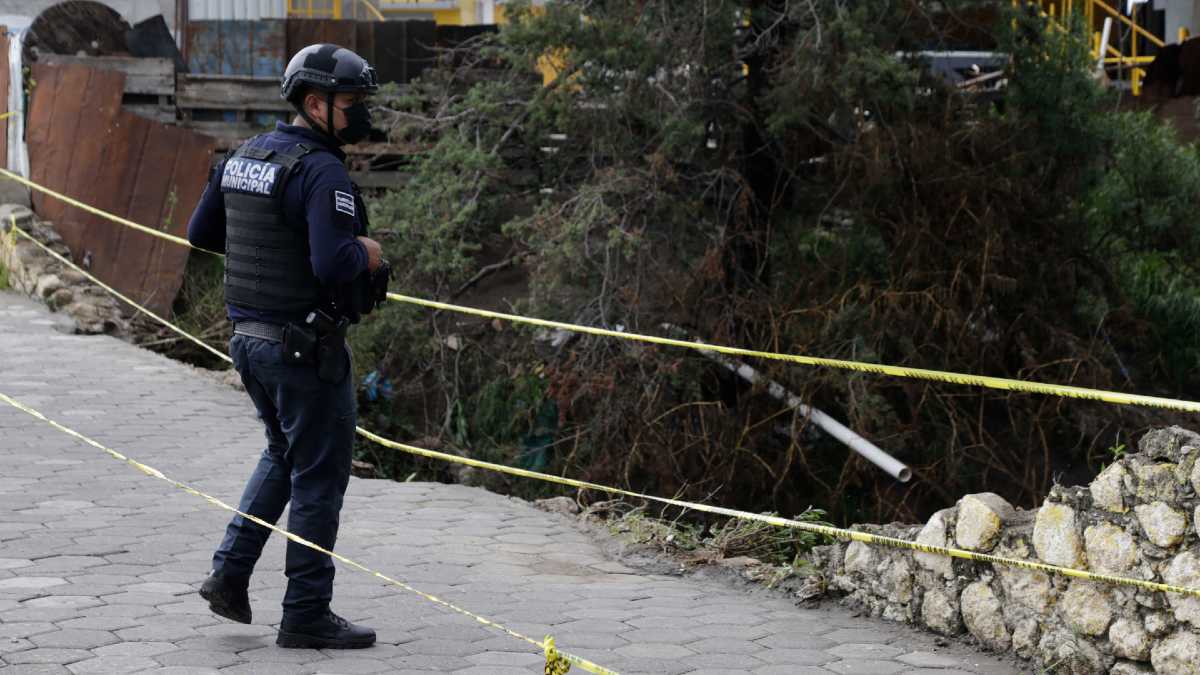 Puente dañado en Puebla