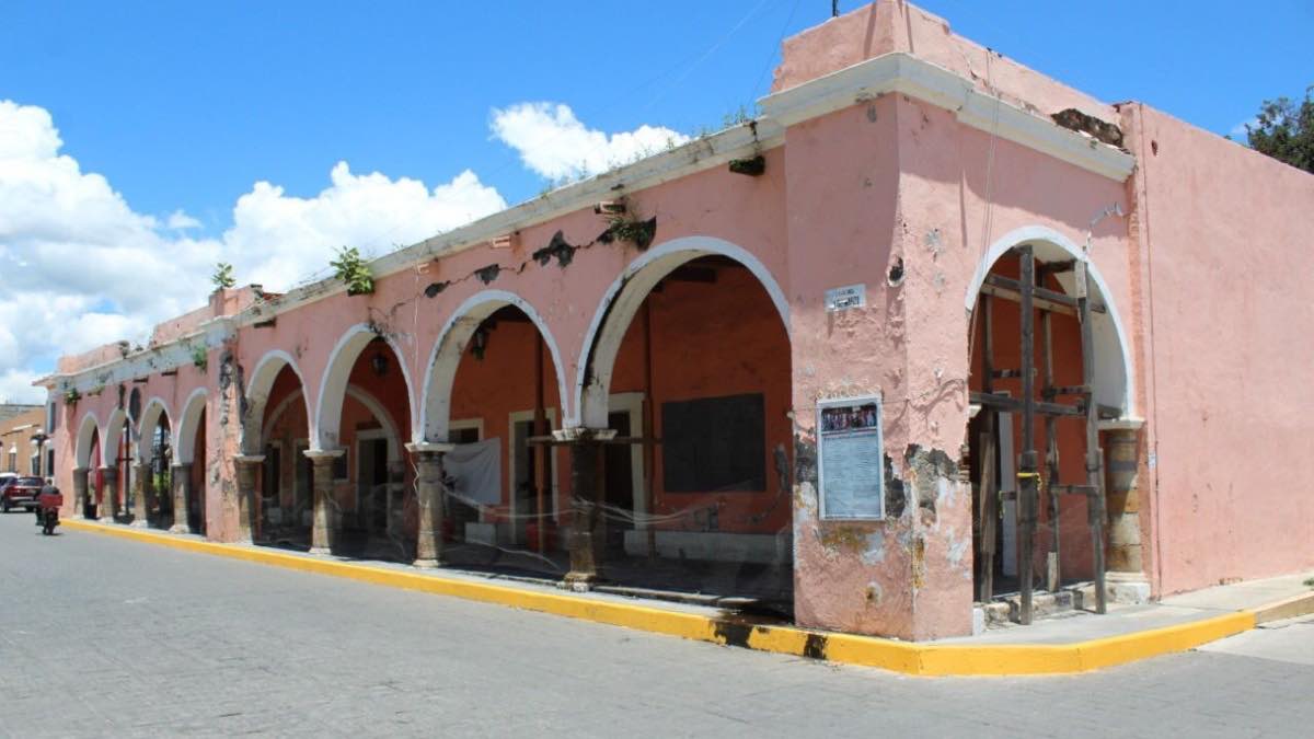 Reconstrucción en Huaquechula