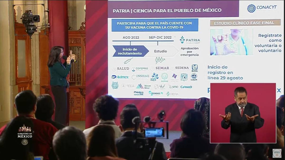 Conacyt presenta la Fase 3 de la Vacuna Patria