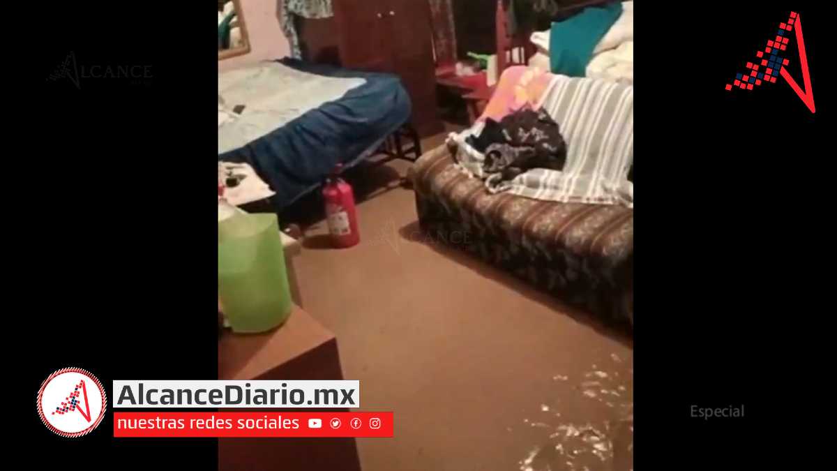 Inundación en Amozoc