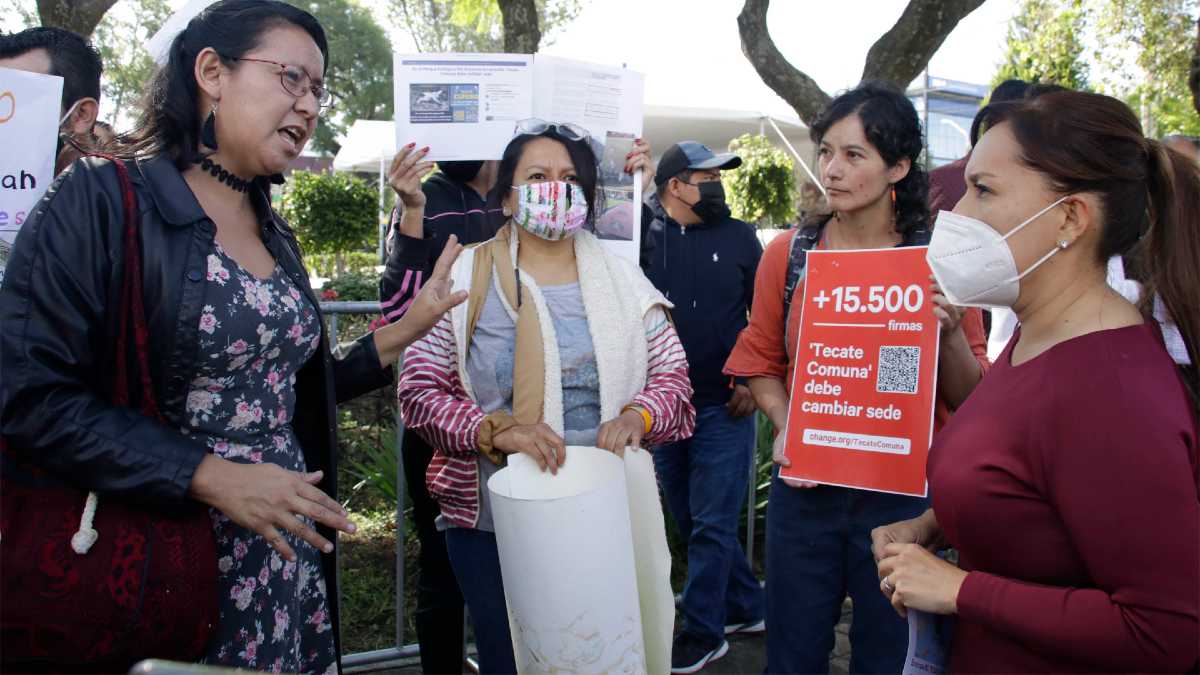 Manifestación vecinal por el Tecate Comuna