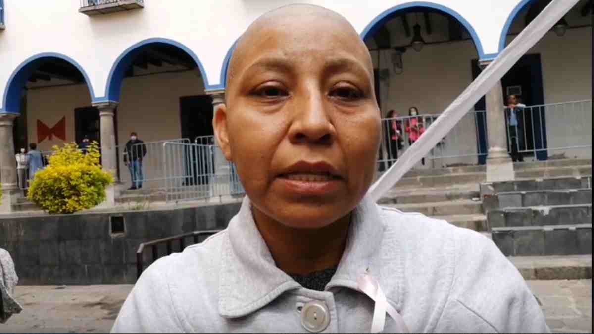 Lidia Ponce, paciente con cáncer