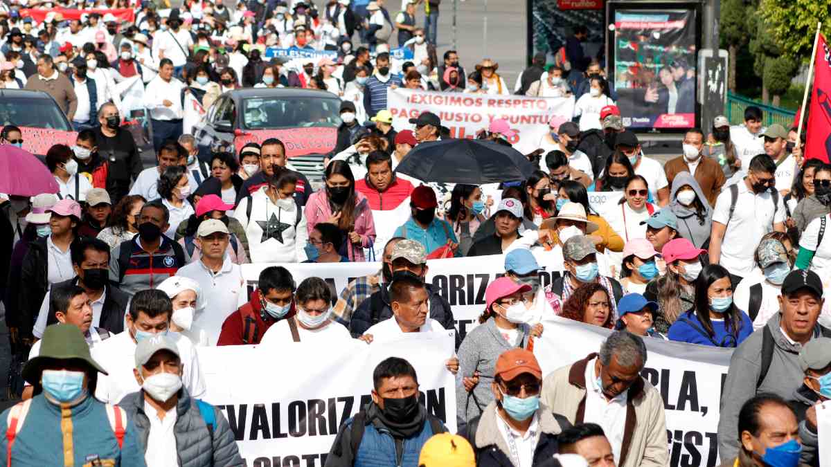 Manifestación de docentes