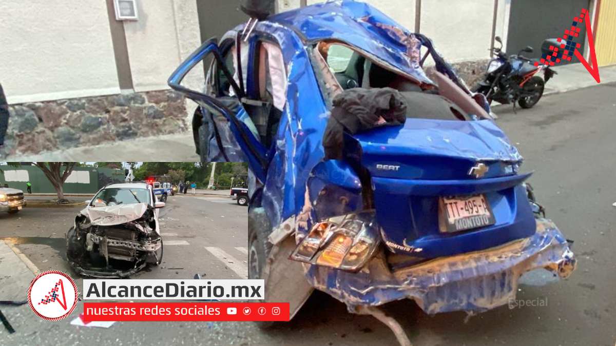 Roban auto y chocan al huir en Tehuacán
