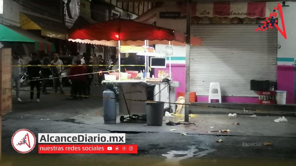 Taquero baleado en Tecamachalco