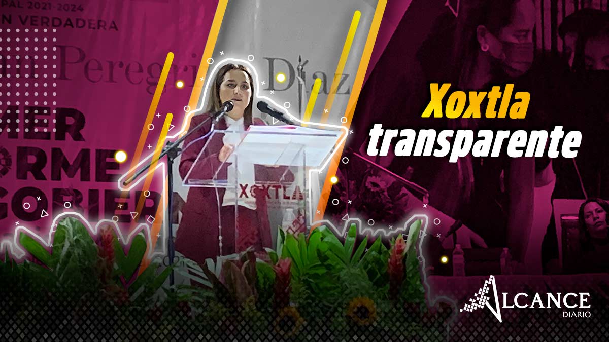 Xoxtla resalta por su transparencia, afirma Guadalupe Siyancan Peregrina en su informe de labores