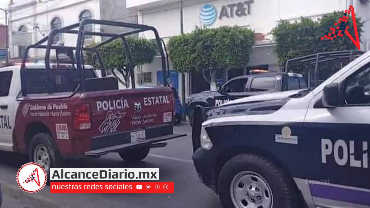 Asaltan centro de atención a clientes de AT&T en Tehuacán