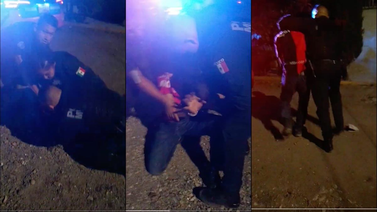 Abuso policías vs estudiante de la BUAP