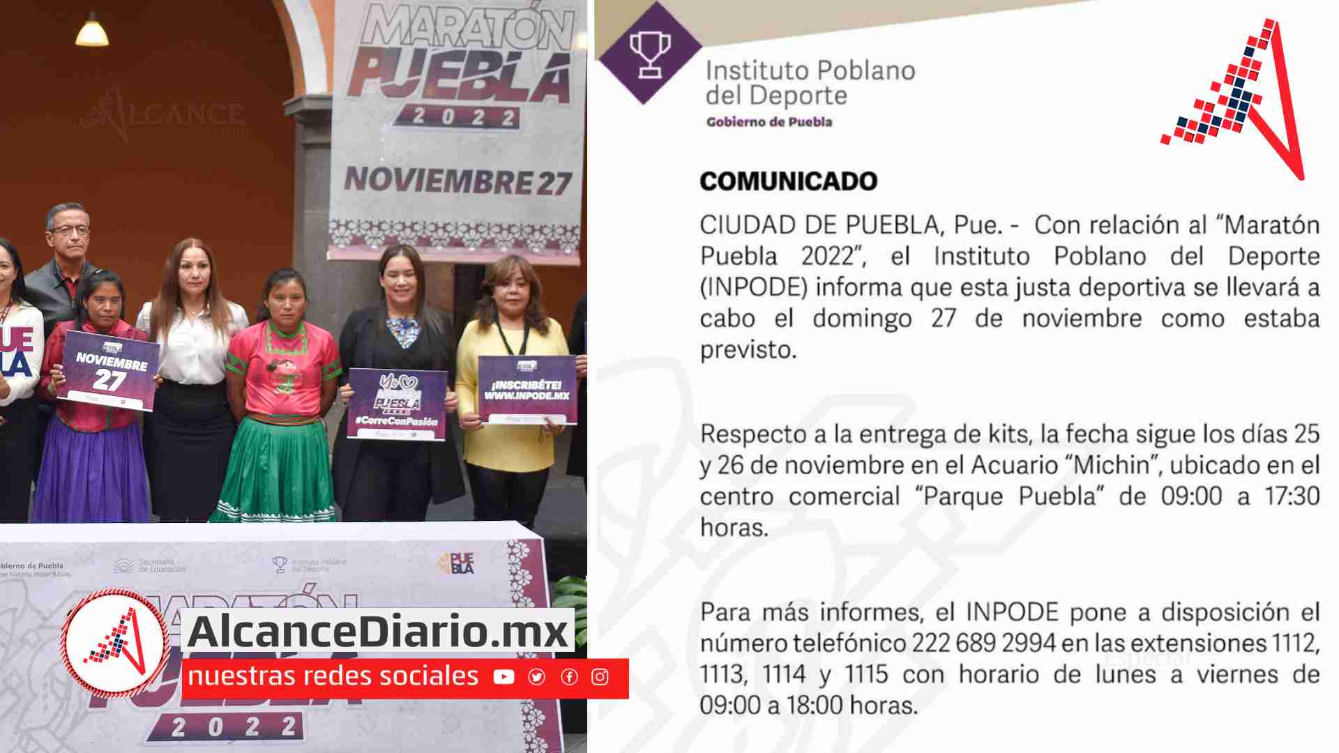 Inpode reajusta la fecha del Maratón Puebla 2022